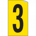 Foglio n. 1 numeri autoadesivi G/N numero 3