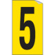 Foglio n. 1 numeri autoadesivi G/N numero 5