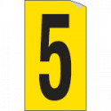 Foglio n. 1 numeri autoadesivi G/N numero 5