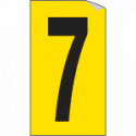Foglio n. 1 numeri autoadesivi G/N numero 7