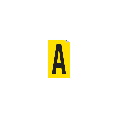 Foglio n. 1 etichette adesive G/N lettera A