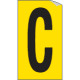 Foglio n. 1 etichette adesive G/N lettera C