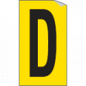 Foglio n. 1 etichette adesive G/N lettera D