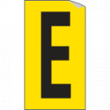 Foglio n. 1 etichette adesive G/N lettera E