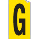Foglio n. 1 etichette adesive G/N lettera G