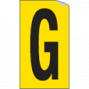 Foglio n. 1 etichette adesive G/N lettera G