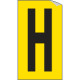 Foglio n. 1 etichette adesive G/N lettera H