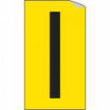 Foglio n. 1 etichette adesive G/N lettera I
