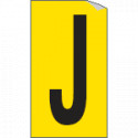 Foglio n. 1 etichette adesive G/N lettera J