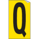 Foglio n. 1 etichette adesive G/N lettera Q
