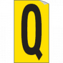 Foglio n. 1 etichette adesive G/N lettera Q