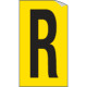 Foglio n. 1 etichette adesive G/N lettera R