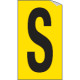 Foglio n. 1 etichette adesive G/N lettera S
