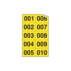 Numeri autoadesivi in kit numeri da n. 001-500