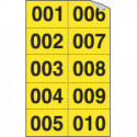 Numeri autoadesivi in kit numeri da n. 001-500