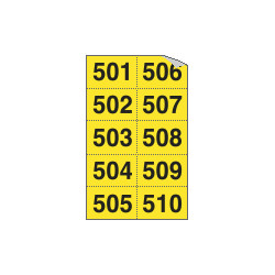 Numeri autoadesivi in kit numeri da n. 501-999