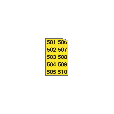 Numeri autoadesivi in kit numeri da n. 501-999