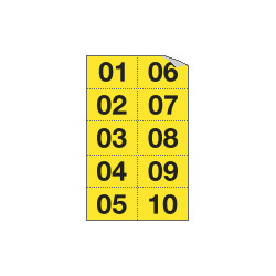 Numeri autoadesivi in kit numeri da n. 01-99
