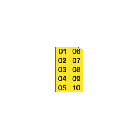 Numeri autoadesivi in kit numeri da n. 01-99