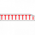 Foglio n. 10 etichette adesive B/R lettera T