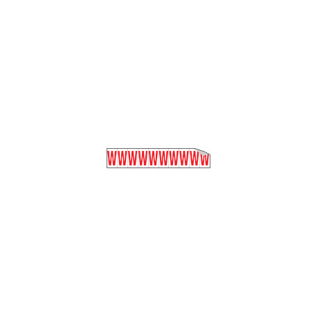 Foglio n. 10 etichette adesive B/R lettera W