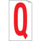 Foglio n. 1 etichette adesive B. R lettera Q