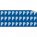 Foglio n. 30 etichette adesive B/B lettera P