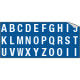Foglio n. 30 etichette adesive B/B lettera da A a Z
