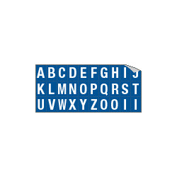 Foglio n. 30 etichette adesive B/B lettera da A a Z