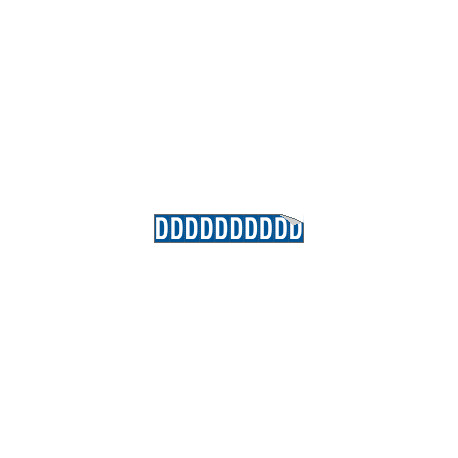 Foglio n. 10 etichette adesive B/B lettera D
