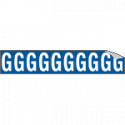 Foglio n. 10 etichette adesive B/B lettera G
