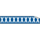 Foglio n. 10 etichette adesive B/B lettera X