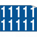 Foglio n. 10 numeri autoadesivi B/B numero 1