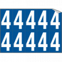 Foglio n. 10 numeri autoadesivi B/B numero 4