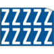 Foglio n. 10 etichette adesive B/B lettera Z