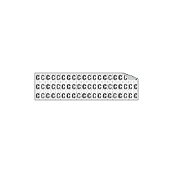 Foglio n. 60 etic. aut. B/N lettera C