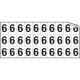 Foglio n. 30 etichette autoadesive B/N numeri "6/9"
