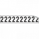 Foglio n. 10 etichette autoadesive B/N numero 2