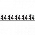 Foglio n. 10 etichette autoadesive B/N numero 4