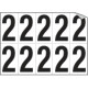 Foglio n. 10 etichette autoadesive B/N numero 2