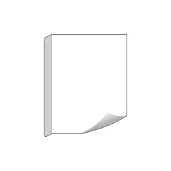 Solo supporto bifacciale flessibile mm 145x200 colore bianco