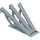 Supporto a muro a 3 posti per aste diametro mm 32
