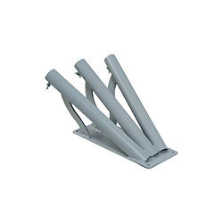 Supporto a muro a 3 posti per aste diametro mm 32