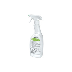Disinfettante e detergente spray per D. P. I. e strum. lavoro EN16615