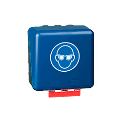 Custodia per 4 paia occhiali coperchio in ABS BLU