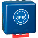 Custodia per 4 paia occhiali coperchio in ABS BLU