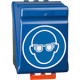 Custodia per 12 paia di occhiali coperchio ABS colore blu