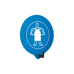 Gancio a parete per DPI con simbolo GREMBIULE