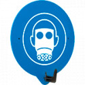 Gancio a parete per DPI con simbolo MASCHERA