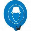 Gancio a parete per DPI con simbolo ELMETTO